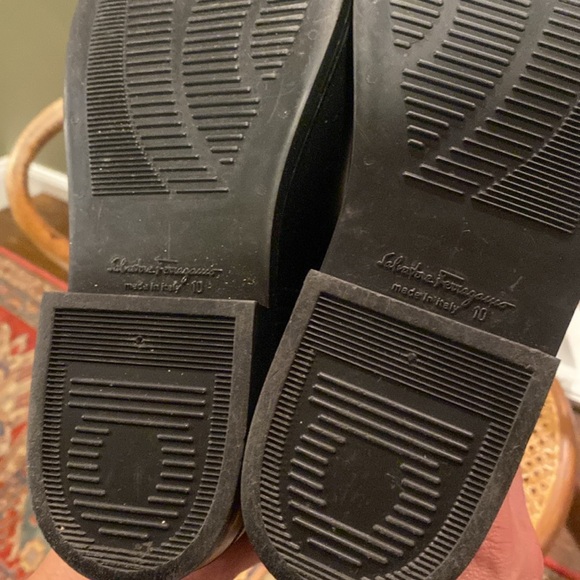 Great used condition felt/rubberr boots from Salvatore Ferragamo, Size 10 - Picture 3 of 8